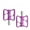 Purple, variant on VIVIMAX Aluminum Alloy Road/Folding Bicycle Pedals,Cleated Design, 2 Independent Bearings