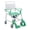 Green, variant on Soaids 4-in-1 Bedside Commode Chair with Wheels, Rolling Shower Chair for Seniors, Disabled & Adults, Over Toilet Seat, Flip-Up Arms, 350 lb Capacity