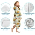 thumbnail image 7 of Cartoon Construction Vehicles Clouds Hooded Bath Towel，50"x30" for Ages 3 To 12 Kids, Quick Dry Lightweight Soft Microfiber Hood Beach Towel Cover Up for Kids, 7 of 7
