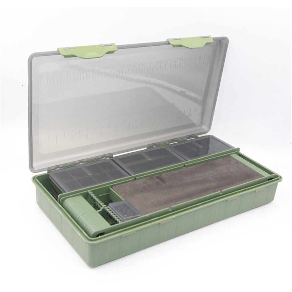 CEORPER Tackle Box Fishing Lures Baits Hook Storage Container Case with Clear Lid