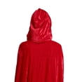 thumbnail image 4 of Disfraz de Navidad con capa roja con capucha, capa con capucha roja de 1,5 m, capa de Papá Noel, manto rojo, características mejoradas, 4 of 8