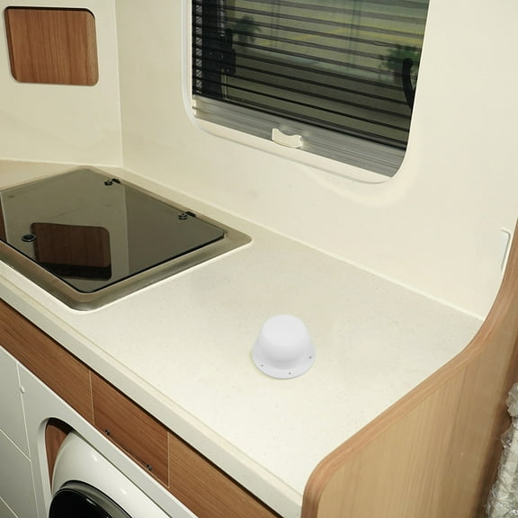 FRCOLOR Plastic Rv Plumbing Vent Cap Mushroom Vent Cover Roof Rainproof Strong Ventilation Top-Mounted Cap For Various Vehicles Airflow Optimization
