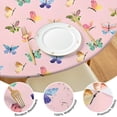 thumbnail image 4 of Pink Butterfly Colorful Wing Pattern Round Fitted Tablecloth with Elastic Edge,Dining Table Cover Waterproof,Outdoor Round Tablecloth for Camping,Dining,Indoor and Outdoor, 4 of 7