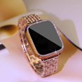 thumbnail image 2 of Correa de metal para Apple Watch Band 41mm 45mm 40mm 44mm Mujer Diamante Pulsera de eslabones de acero inoxidable iWatch 8 7 6 SE 5 3 Accesorios Tan Jianjun unisex, 2 of 2