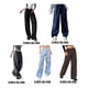 thumbnail image 5 of Jumpingount Pantalón de poliéster para hombre y mujer, banda elástica de repuesto, informal, transpirable, fácil de combinar, pantalón largo Type3 NO3, 5 of 6