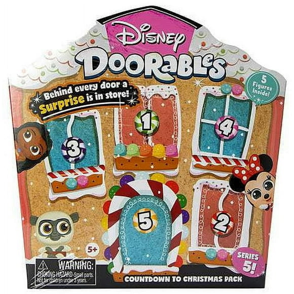 Disney Doorables Series 5 Countdown to Christmas Mystery Figure 5-Pack