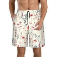 thumbnail image 1 of Fotbe Wildflower Watercolor 3 Trajes de Baño Estampados para Hombre, Shorts de Verano de Secado Rápido, Ropa de Playa, Bañadores-XX-Large, 1 of 6
