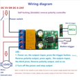 thumbnail image 4 of 3X Módulo de Relé del Controlador de Polaridad Inversa Biestable Autoblocante DC6-24V 2A DR55B01 Placa Controladora de /Retroceso del Motor, 4 of 6