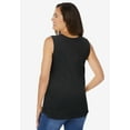 thumbnail image 2 of Woman Within Plus Size Swing Square Neck Pocket Tunic, 2 of 3