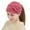 Pink, variant on 1PC Hat Black Polyester Autumn And Winter Warm Knitted Yarn Headband Hat Flower Headband Headdress Covered HeadBand