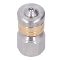 thumbnail image 2 of Pressure Washer Nozzle Stainless Steel Brass Compact Mini Drain Sewer Nozzle for Hot and Cold Water 5000 PSI G1/4in Female Thread, 2 of 9