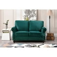 thumbnail image 2 of US Pride Furniture Feingold 2 Piece Velvet Living Room Set, Removable Cushions, Sofa Loveseat, 2 of 5