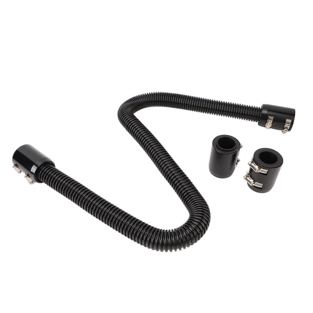 Kit De Mangueras De Refrigerante De Acero Inoxidable - 48 Pulgadas + 4 Tapas Universales, Para Radiador