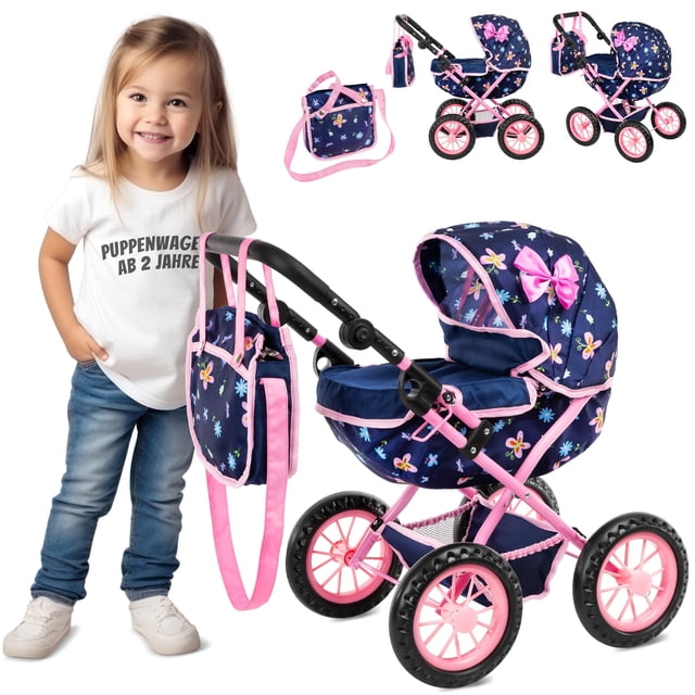 Cochecito de bebé Kinderplay KP0262I con capucha plegable de 40 cm