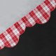 thumbnail image 1 of Bolsillo para barra de cortina Breeze perforado transparente Casa de campo roja Telas a cuadros Al. x An. 45x90 CM LingWen 9024735463146, 1 of 1