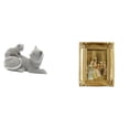 thumbnail image 1 of Figura de escritorio,Estatua de gato,linda estantería,escritorio,decoración del hogar,Figura decorativa creativa para la oficina y el hogar.,Marco de fotos,Soporte para marco de fotos de, 1 of 8