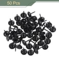 thumbnail image 3 of Uxcell 50 Paquete Clavos de Tapicería, 9 x 13mm Clavos de Cabeza Redonda para Muebles Decorativos Vintage para Sillas Sofás Camas Proyecto DIY, Negro, 3 of 7