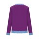 thumbnail image 4 of Camisetas de Manga Larga para las Mujeres Loose Fit Color Sólido Blusa de Cuello Redondo Top Suave Casual, 4 of 6