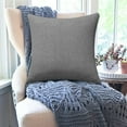 thumbnail image 6 of Cinvoph 18"x18" Solid Throw Pillow Covers Decorative Pillow Cover Modern Minimalist Machine Washable Pillow Cases for Living Room Bed Car Office Decor, Gray, 6 of 6