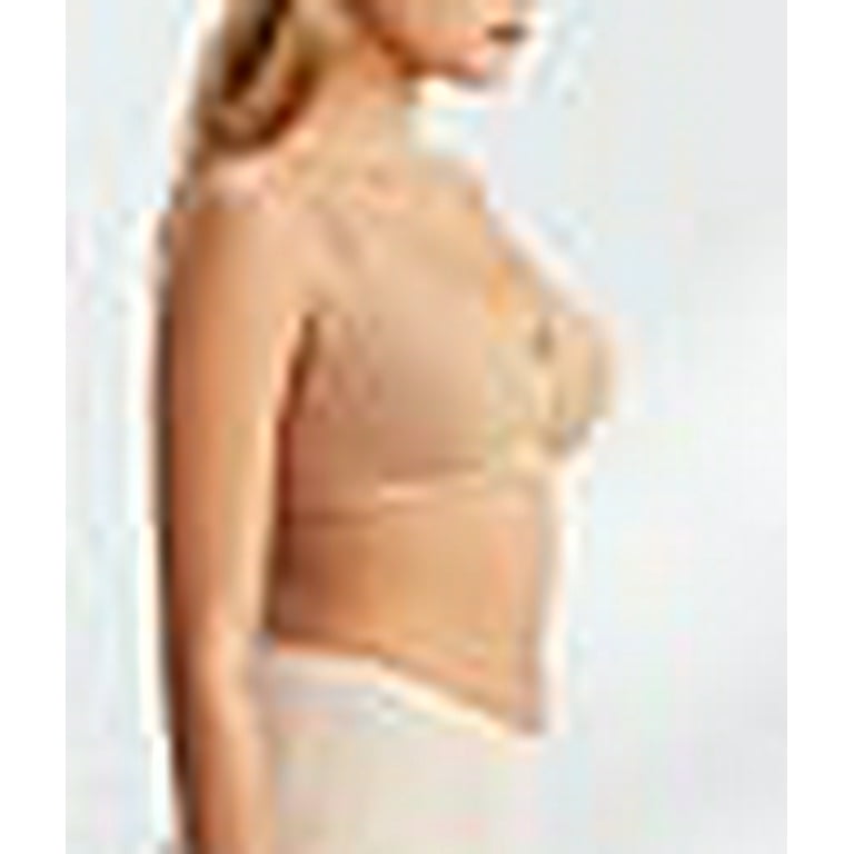 Women's Vanity Fair 71380 Beauty Back Full Figure Wirefree Bra (Honey Beige  Lace 38C) 