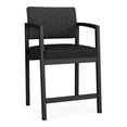 thumbnail image 1 of Lenox Steel Reception Waiting Hip Chair / Black Steel / Dark Gray / Black, 1 of 5