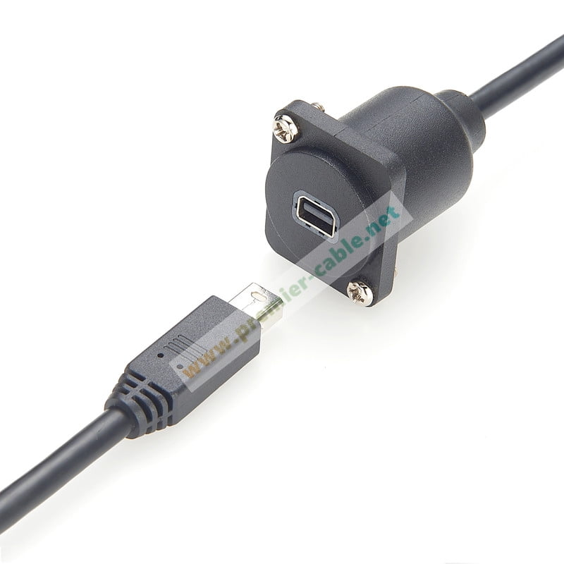 D Type Mini Displayport Panel Mount Extension Cable 4K@60hz Mini DisplayPort Female to MINI DP male Panel Mount Mini DP Cable