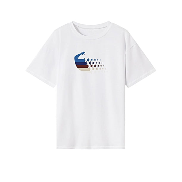 Camiseta para mujer verano ligero elegante ajuste regular camiseta básica para viajar XL