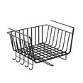 thumbnail image 2 of Cesta de alambre para debajo del estante, de hierro negro, multifuncional, ahorra espacio, organizador colgante para debajo del gabinete., 2 of 14