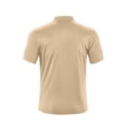 thumbnail image 6 of Klisyaur Shirt for Men Short Sleeve Crewneck Button Shirts Solid Color Casual Fashion Summer Tees Top, 6 of 7