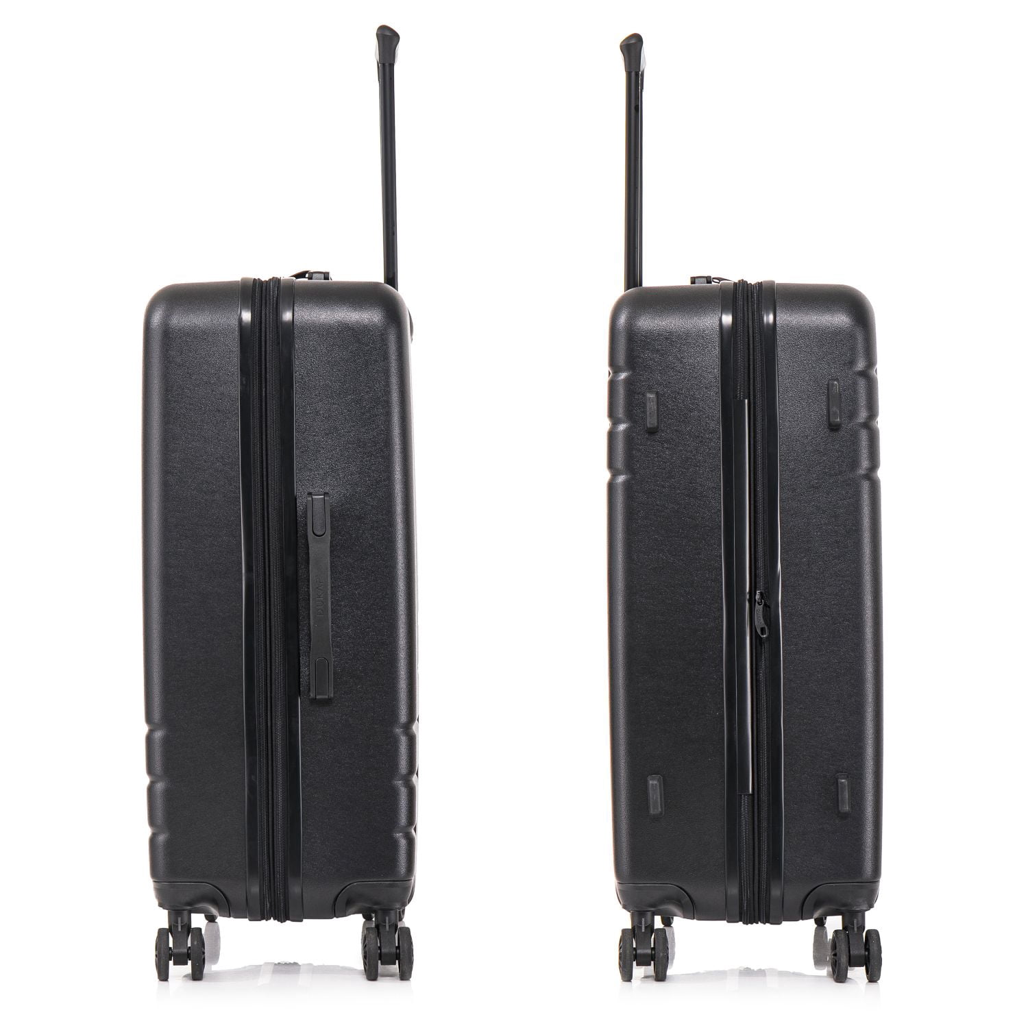 DUKAP ZAHAV 28" Hardside Lightweight Checked Luggage with Spinner Wheels, Handle and Trolley, Black