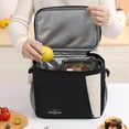 thumbnail image 4 of Bolsa De PícnicBolsa de picnic Bolsa de almacenamiento de utensilios de cocina con asa Bolsa térmica para alimentos con correa para el hombro, 4 of 7