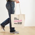 thumbnail image 4 of CafePress - Well Behaved Women Tote Bag - Unisex Canvas Tote Bag, Beige, 1-Piece, 4 of 7