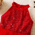 thumbnail image 6 of Gelikeya Sequin Sparkly Dresses for Toddler Kids Girls Sleeveless Party Tutu Dress Casual Formal Carnival Party Outfit X07 Red, 5-6 Years, 6 of 8
