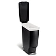 thumbnail image 3 of simplehuman 40L Slim Plastic Step Trash Can Black, 3 of 5