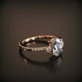 thumbnail image 4 of solitaire jewels 1.3CT Oval Moissanite Engagement Ring For Women, 14K Rose Gold, 4 of 5