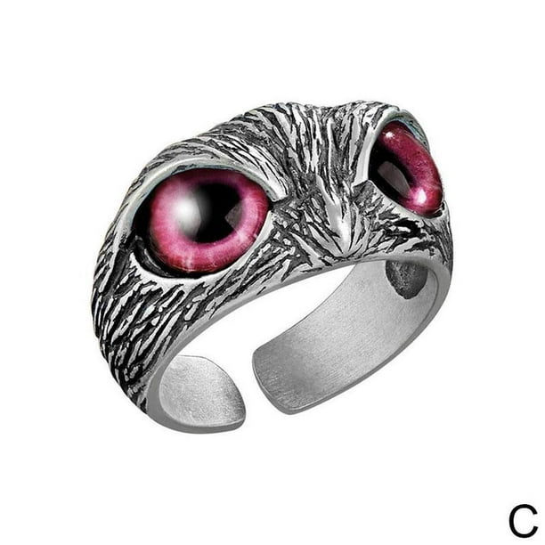 Welvarend Beweren ongeluk Silver Demon Owl Eye Ring For Girl Women Lover Retro Animal Ring D6T7 - Walmart.com Welvarend Beweren ongeluk Silver Demon Owl Eye Ring For Girl Women Lover Retro Animal Ring D6T7 - Walmart.com