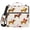 Dachshund with Ice Cream, variant on 3 Ring Zipper Binder with Shoulder Strap Waterproof Trapper Keeper 2 Inch D-Ring 500 Sheets Capacity Modena Purple and White Striped
