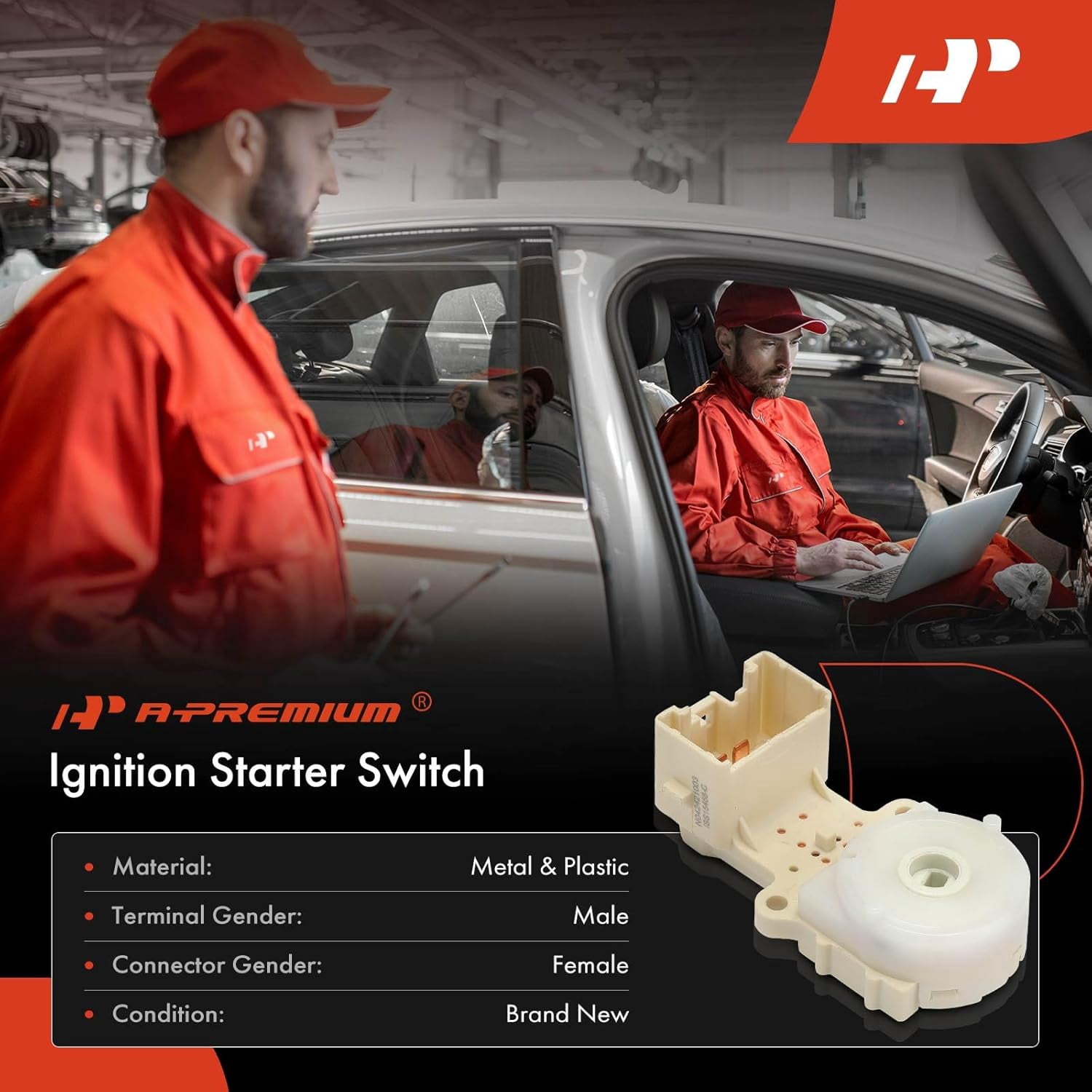 A-Premium Ignition Starter Switch Compatible with Toyota & Scion Vehicles - RAV4 2013-2018, Tacoma 2016-2019, Highlander 2014-2019, C-HR 2018-2019, Corolla iM 2017-2018, iM 2016-7 Blades