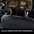 thumbnail image 6 of 2 PCS Car Headrest Cover, coffee shop house Soft Car Seat Head Rest Cover Protector Interior Car Accessories Seat Covers for Cars Truck Auto Only Covers, 6 of 8