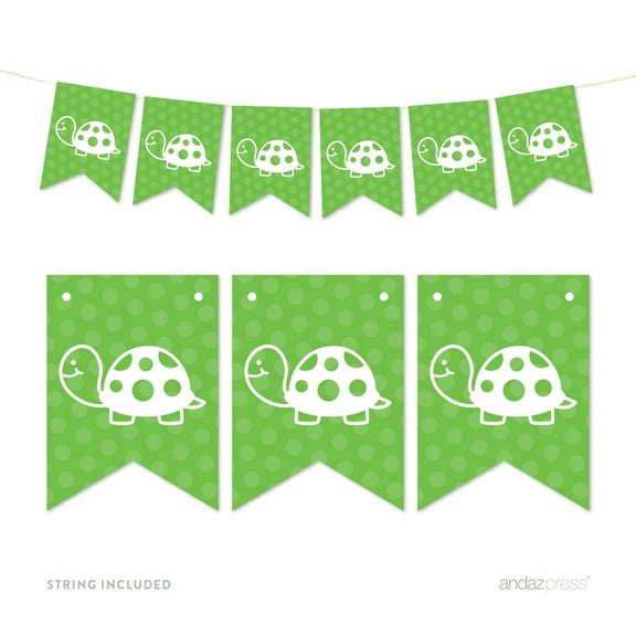 Pennant Party Banner Turtle