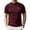 06#Wine, variant on Big and Tall Men's T-Shirts Mock Turtleneck Short Sleeve Basic Shirts Slim Fit Casual Undershirt Tops Earthy Yellow 2XL