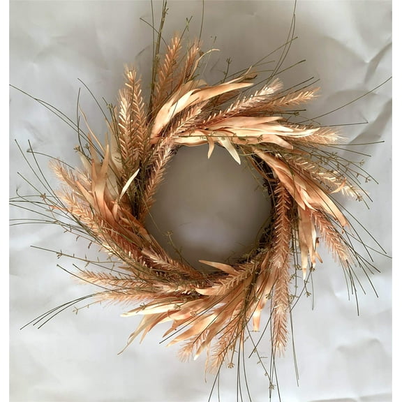 Orange Feathered Wreath
