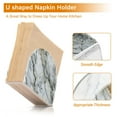 thumbnail image 3 of Ryvnso Acrylic Napkin Holder Table Kitchen Paper Tissue Organization 1 Pack Grey Golden Marble, 3 of 7