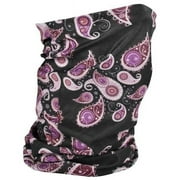 Zan Headgear Motley Neck Tube Purple Paisley
