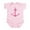 Petal Pink, variant on CafePress - Pink Anchor Infant Bodysuit - Baby Light Bodysuit, Size Newborn - 24 Months