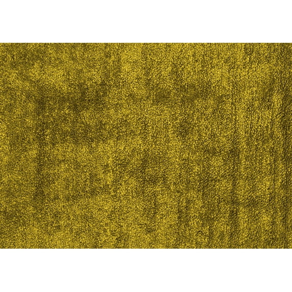 Ahgly Company Indoor Rectangle Abstract Yellow Contemporary Area Rugs, 5' x 8'