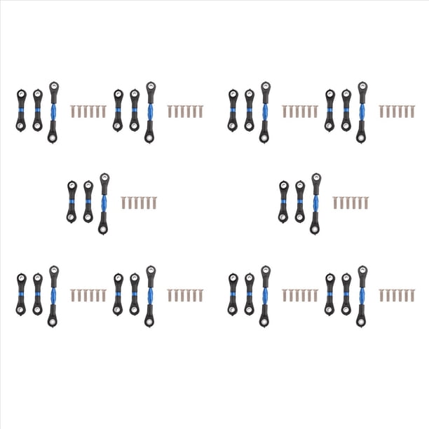 30 Piezas Varilla de Enlace de Varilla de DireccióN de Metal para TT-01 TT01 1/10 Accesorios de Piezas de ActualizacióN de Coche RC, Azul