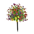 thumbnail image 4 of Estaca decorativa de estaca de flor artificial de jardín, adorno de decoración de césped de regalo fácil de usar para el patio de jardín de jardín al Estilo B, 4 of 8
