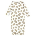 thumbnail image 3 of Touched by Nature Unisex Baby Organic Cotton Gowns, Cookies And Milk, 0-6 Months, 3 of 5