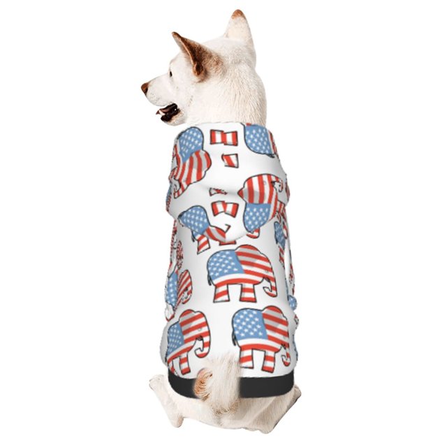 Balery Elephant Sudadera con Capucha para Perros Pequeños – Ropa para Mascotas, Disfraz para Perros y Gatos, Ideal para Fiestas y Cosplay-XX-Large